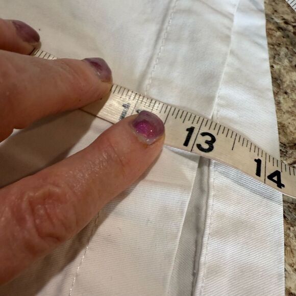 Tommy Hilfiger White Bermuda Shorts Classic Tailored Style - Picture 8 of 13